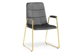 Стул Lana dark grey / gold