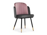 Penelopa dark gray / PINK /  black / gold недорого