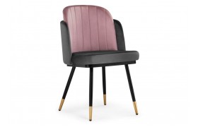 Стул Penelopa dark gray / PINK / black / gold