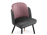 Penelopa dark gray / PINK /  black / gold фото