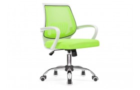 Кожаное кресло Ergoplus green / white