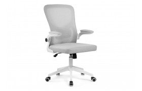 Кресло Konfi light gray / white