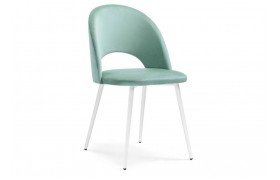 Стул Ирре confetti aquamarine / белый глянец