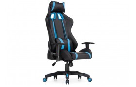 Кресло Blok light blue / black