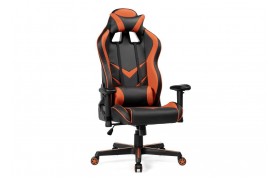 Кресло Racer черное / оранжевое