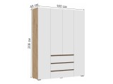 Элла ШК 05 белый / дуб крафт золото купить