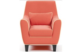 Кресло Либерти с кантом велюр max Orange 20